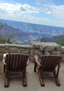 Chairs with a view, Grand Canyon North Rim Lodge, CozyMedley
