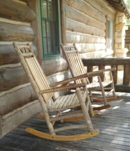 Rocking chairs, Grand Canyon North Rim Lodge CozyMedley